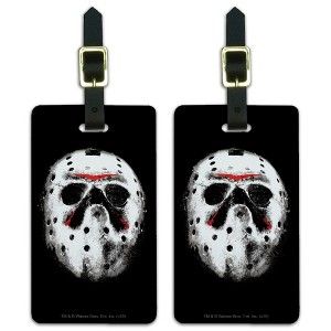 Friday The 13th Jason Mask Luggage ID Tags Set of 2 - 1 of 4