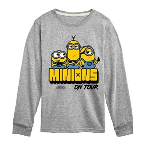 Boys' - Despicable Me Minions - Minions On Tour Long Sleeve Graphic T-Shirt - 1 of 4