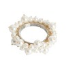 Saro Lifestyle Faux Pearl Napkin Rings (Set of 4), Off-White - 2 of 3