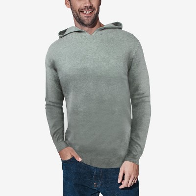 X RAY Men's Hooded Long Sleeve Sweatshirt Solid Casual Pullover Hoodie  Sweater in SAGE Size 2X Large