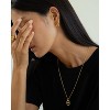 Bearfruit Jewelry Sterling Silver 18k Gold Plated Erin Circle Necklace - 4 of 4