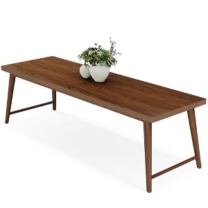 Resenkos Computer Desk, Office Desk, Study Desk,2-Person Computer Desk, 78.7" Executive Desk Study Work Table,Brown - 1 of 4