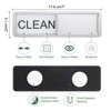 Unique Bargains Clean Dirty Sign Kitchen Non-Scratch Dishwasher Magnets - 2 of 4