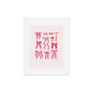 Deny Designs KrissyMast Bows in Red and Pink Art Print - 1 of 2