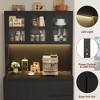 LunaLulinlk 70.9'' Kitchen Pantry Cabinet with Charging Station and LED Light - 2 of 4