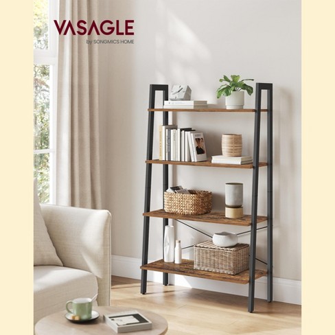 Rustic Industrial Style 4-Tier Storage outlets Rack Ladder Shelf Bookshelf