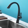 Yukimo Single Handle Stainless Steel Pull Out Kitchen Faucet, Brushed Gold High-Arc Faucet with Dual Spray Modes - 2 of 4
