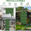 20x20in Artificial Plant Wall Roll, Hedge Panels with 100 Zip Ties, Faux Greenery Grass Backdrop for Outdoor, Indoor, Garden, Backyard, Easy DIY - 3 of 4