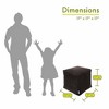 Majestic Home Goods,Cube Pouf Villa - 2 of 4