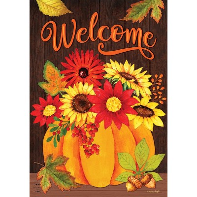 Briarwood Lane Garden Flag 12x18 For Outdoor Pumpkin Bouquet Fall For Fall Garden Flag Flags For Outside