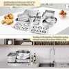 Itopfox Stainless Steel Bakeware Set, 11-Piece Toaster Oven Baking Pan Set with Lasagna, Cake, Loaf & Muffin Pans, Dishwasher Safe - 3 of 4