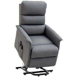 Aghana Digitals Grey Power Lift Recliner with 2 Remote Controls, 2 Waist Vibration Massage Modes, - 1 of 4