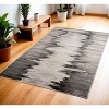 Gray Ivory and Taupe Abstract Power Loom Area Rug - 2 of 4