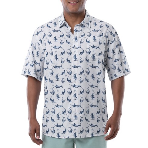 Guy Harvey Men's Retro Billfish Short Sleeve Performance Fishing Shirt -  Bright White Large : Target