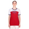 MLB Philadelphia Phillies Women's Bi-Blend Ringer T-Shirt - 2 of 4