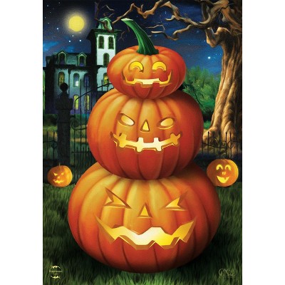 Briarwood Lane Garden Flag 12x18 For Outdoor Spooky Jack O'lanterns Halloween For Halloween Garden Flag Flags For Outside