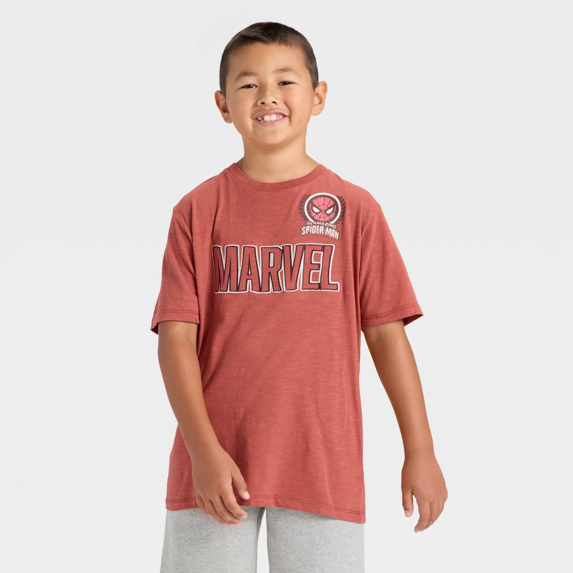 Boys' Marvel Spider-Man Short Sleeve Graphic T-Shirt - Red
