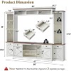 AMERLIFE Farmhouse Entertainment Center Wall Unit with Bookshelves - 2 of 4