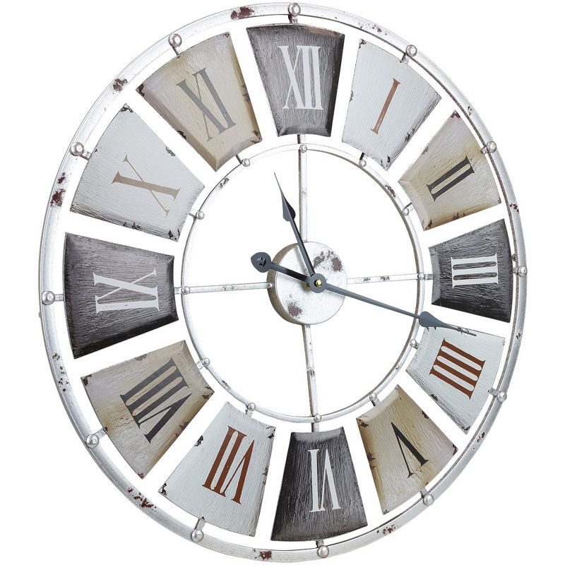 Sorbus 24" Vintage Industrial Style Oversized Decorative Wall Clock - Beautifully decorate any wall space in the household, 3 of 7