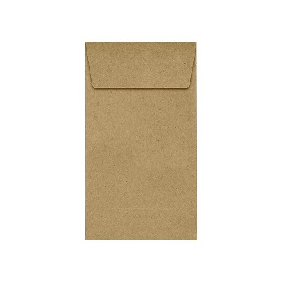 LUX #5 1/2 Coin Envelopes w/Peel & Seel 100% Recy 3.125" x 5.5" Brown LUX-512CO-GB-50
