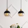 JONATHAN Y Nixon (Set of 2) 7.5" 1-Light Modern Metal/Glass Adjustable Drop Globe LED Pendants: UL Listed, 72" Cord, E26 Base - 2 of 4