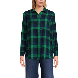 Lands' End Women's Flannel Shirt - 1 of 4