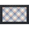 Briarwood Lane Everyday Doormat 30x18 Indoor Outdoor Pink and Blue Check Doormat - 2 of 4