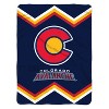 Sleep Squad Colorado Avalanche Reverse Retro 60 x 80 Raschel Plush Blanket - 2 of 4