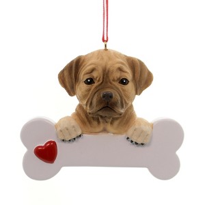 Personalized Ornament 2.75 In Puggle Dog Bone Best Friend Tree Ornaments - 1 of 2