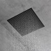 ChicFurnit Showerheads Metal Rainfall Shower Head Settings Diverter High Pressure Showerheads Angle Adjustable for Bathroom, Black, 16"*16"*3" - 2 of 4