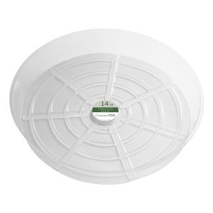 Crescent Garden 2.1 in. H X 14 in. D Plastic Plant Saucer Clear (Pack of 25) - 1 of 1