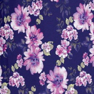 navy purple floral
