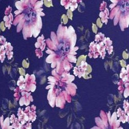 navy purple floral