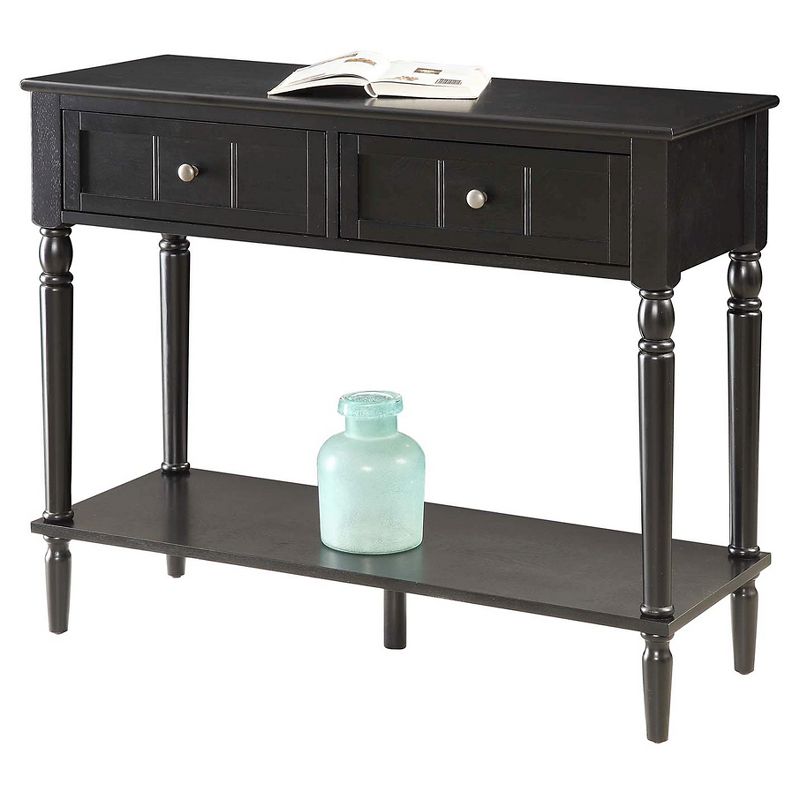 French Country 2 Drawer Hall Table with Shelf - Breighton Home, 2 of 7