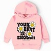 The Juniper Shop SmileyWorld Your Best Is Enough Floral Toddler Hoodie - 2 of 4