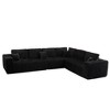 XIZZI Modular Sectional Sofa Couch, L/U-Shape Upholstered Couch, Modern Minimalist Couches for Living Room, Free Combination Deep Seat Corner Couch - 2 of 4