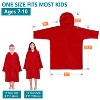 SUN CUBE Fleece Zipper Hooded Towel Robe for Kids, Zip Up Swim Beach Cover Up, Bath Surf Changing Girls Boys 7-10 Years - 4 of 4