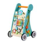 Teamson Kids Wooden Activity Walker Educational Play Musical Walk Toy PS-T0008