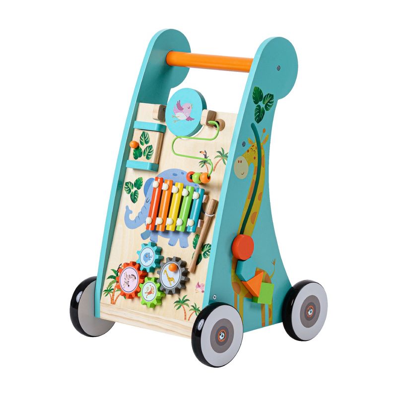 Teamson Kids Wooden Activity Walker Educational Play Musical Walk Toy PS-T0008, 1 of 13