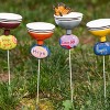 Transpac Ceramic Mindful Garden Puddler Pick Set of 4 Colorful Spring Home Decorations Decorative Objects - 2 of 2