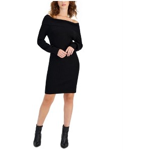 Hippie Rose Womens Long Off-Shoulder Dress, Black, X-Large - 1 of 1