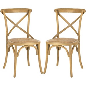 Franklin 18" H X-Back Farmhouse Dining Chair (Set of 2) - AMH9500 - Safavieh Couture - 1 of 4