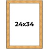 PosterPalooza | Embellished Gold Picture Frame - UV Acrylic, Foam Board Backing, Hanging Hardware - 2 of 4