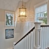 LLHZSY 4-Light Farmhouse Lantern Glass Pendant Chandelier With Water Ripple Glass - Black/Gold - 3 of 4
