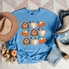 Simply Sage Market Women's Graphic Sweatshirt Turkey Pumpkin Pie Grid - 2 of 2