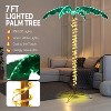 VINGLI 7FT Lighted Palm Tree, Outdoor Artificial Palm Tree with Lifelike Leaves and Rope LEDs for Outside Patio Pool Yard Holiday Decor - 4 of 4