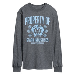 Men's - Marvel - Iron Man Property Of Stark Industries Long Sleeve Graphic T-Shirt - 1 of 4