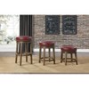 NicBex Set of 2 Bar Stools for Kitchen Island,Counter Bar Stools with Solid Wood Frame,Bar Chairs for Dining Rooms,Kitchens Islands,Red/Brown - 3 of 4