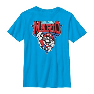 Boy's Nintendo Team Super Mario Emblem T-Shirt - 1 of 4