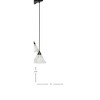 Toltec Lighting Europa 3 - Light Pendant in  Dark Granite with 7" Italian Ice Shade - 2 of 2